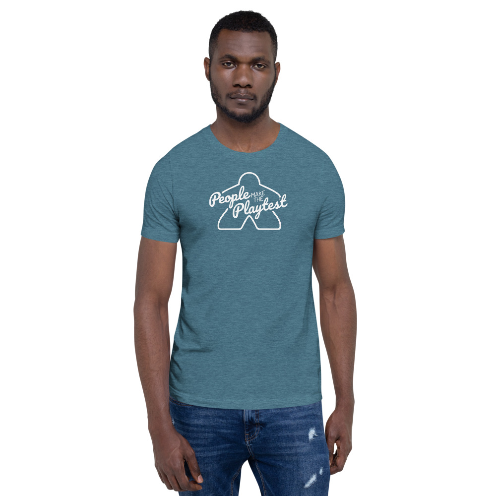 unisex-premium-t-shirt-heather-deep-teal-front people make the playtest the big meeple unisex premium t-shirt heather deep teal men's front