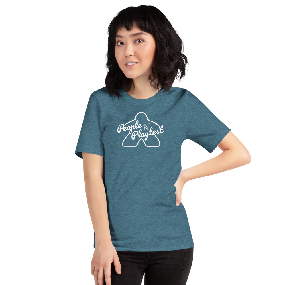 unisex-premium-t-shirt-heather-deep-teal-front people make the playtest the big meeple unisex premium t-shirt heather deep teal women's front