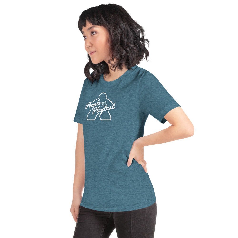 unisex-premium-t-shirt-heather-deep-teal-left-front people make the playtest the big meeple unisex premium t-shirt heather deep teal women's profile