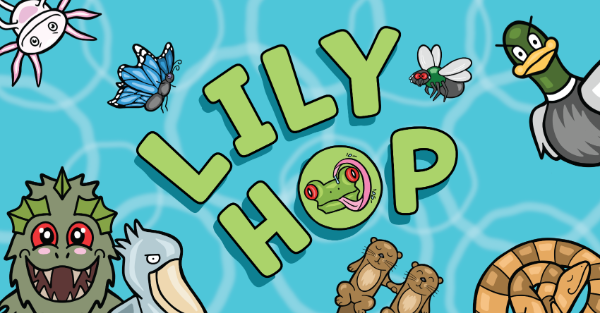 Characters and a logo.