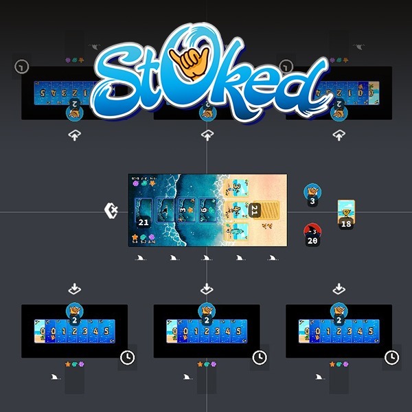 Stoked 6 player game setup