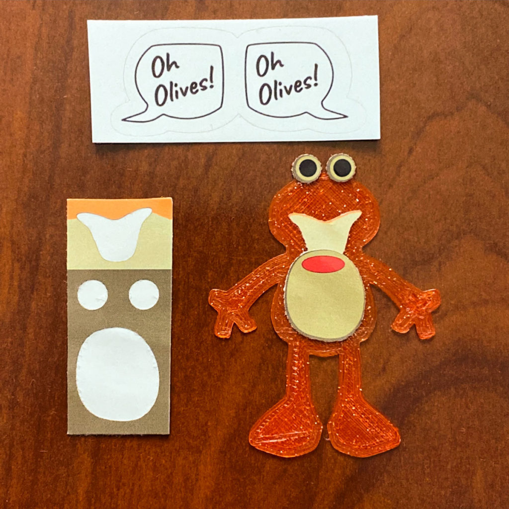 Oh olives tomato frog assembly step 3