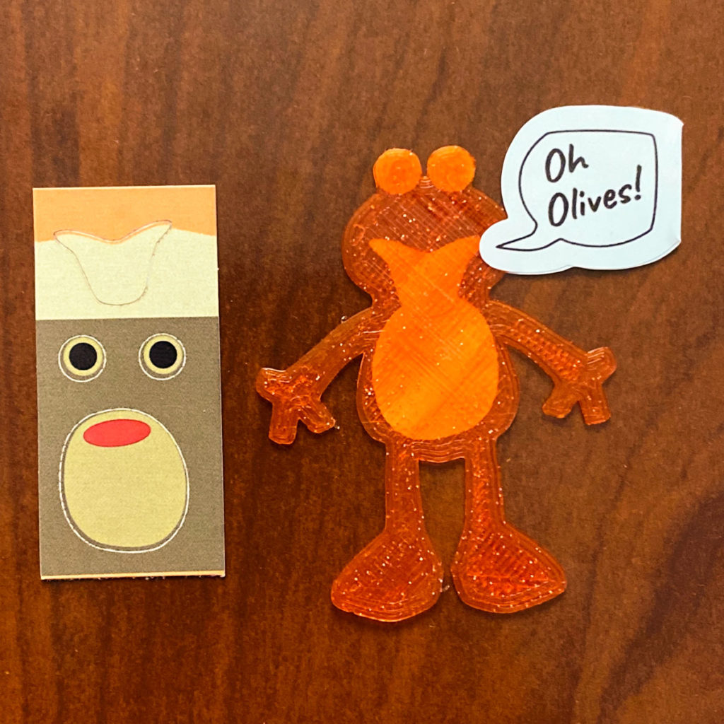 Oh olives tomato frog assembly step 5