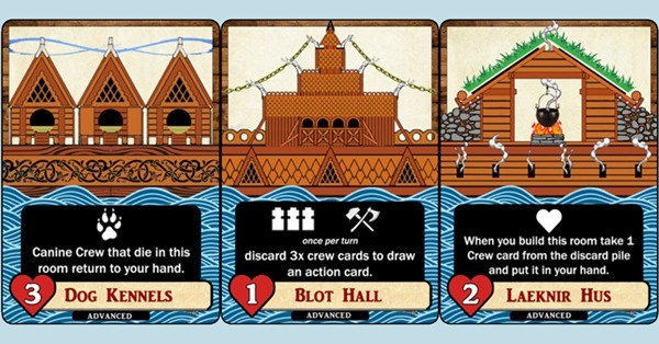 Three Advanced Room Cards