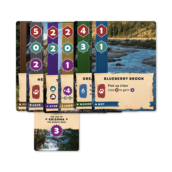 Tales and Trails path with Trail and Tale cards