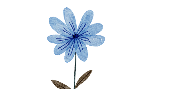 It is a blue somber sad flower