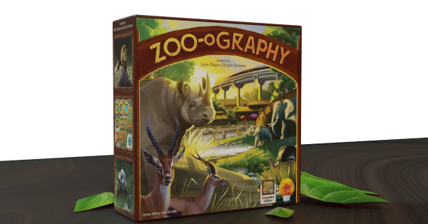 You are looking at a zoo with people watching and animals in the foreground.