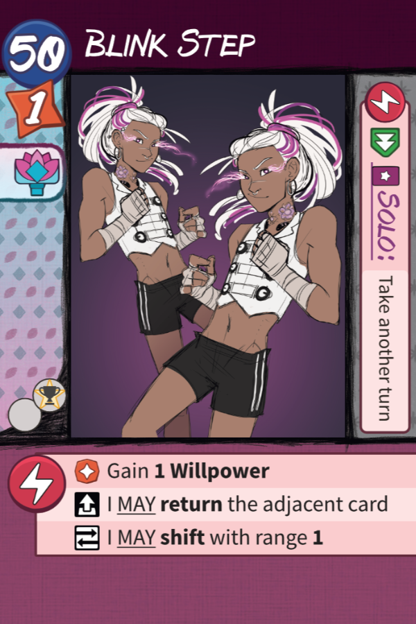 Domino's card Blink Step