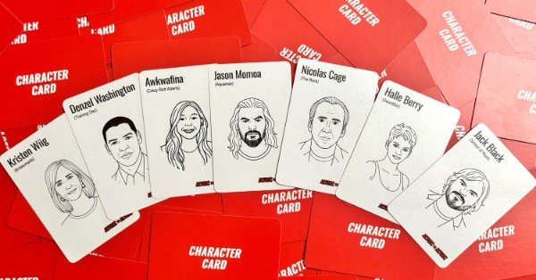 actors cards vhs box