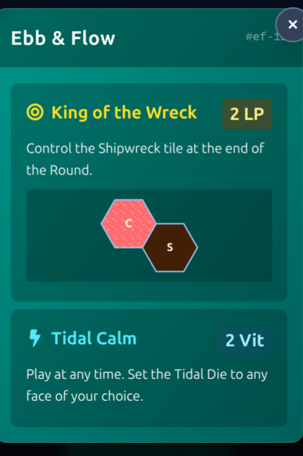 Reefscape Boadgame Ebb &  Flow Card