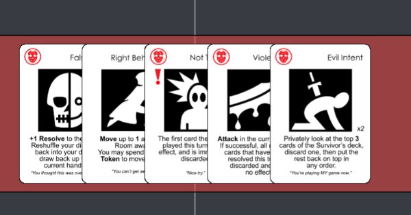 The Survivor play area, including the escape track for the hidden movement mechanic of the game.