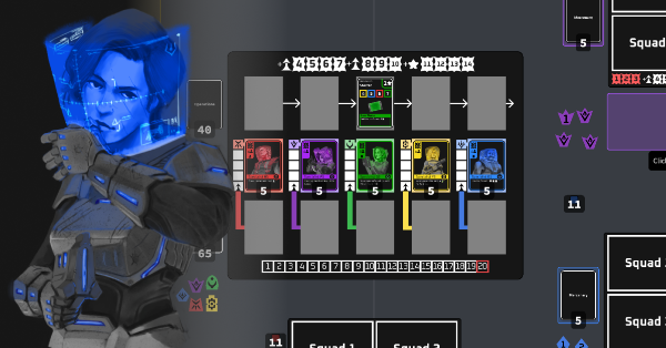 An image of a Mercenary next to the board game The Haze