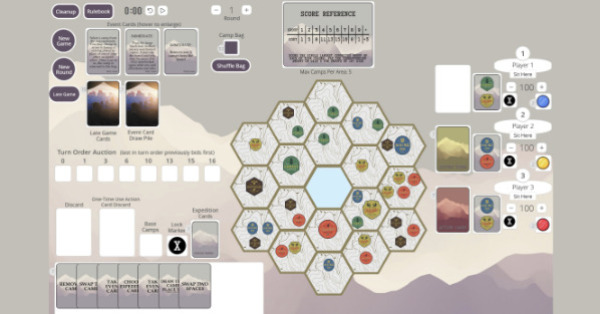Camping Trip board game digital module
