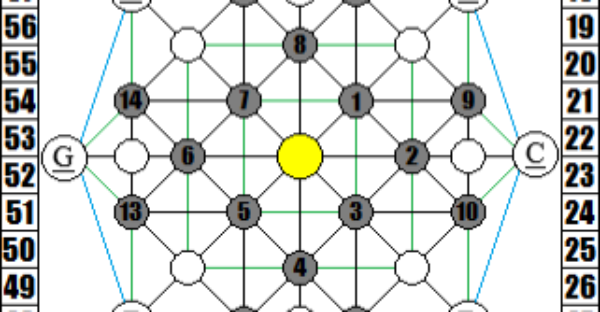 An 8-point star transposed on a map.