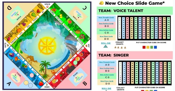 New Choice: Improv Your Life! 5.0 game board
