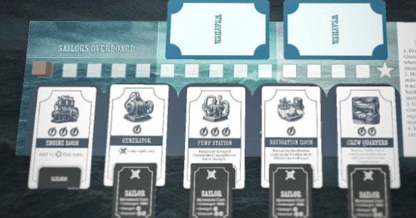 Game setup for Gales of Winter survival game.