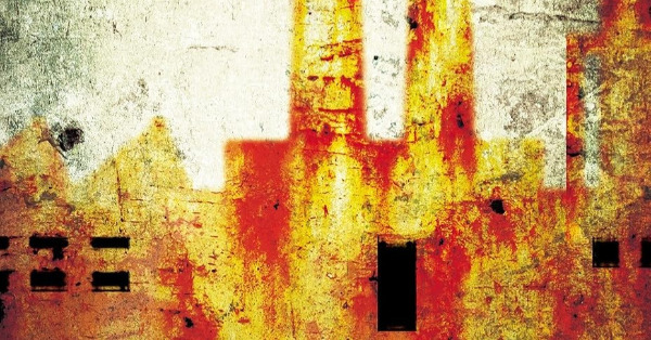 Severely clipped image of the cover image of a version of Upton Sinclair's novel The Jungle.