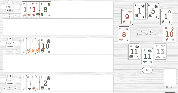 digital table of Coming 'round the Mountain