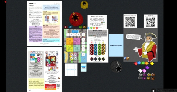 The game implemented on Tabletopia