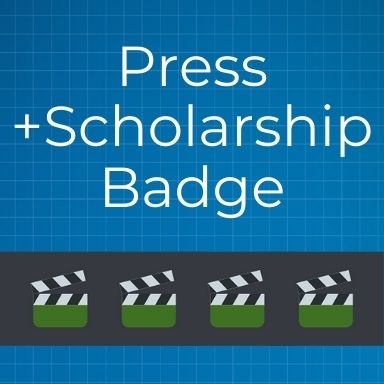 Protospiel Online Press +Scholarship Badge