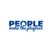 blue people make the playtest sticker 4x4