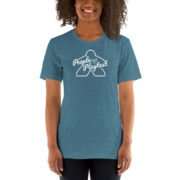 people make the playtest the big meeple unisex premium t-shirt heather deep teal women's front