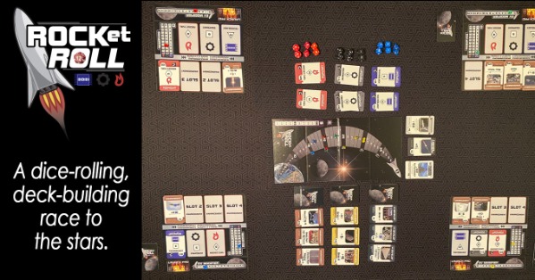 ROCKet ROLL: A dice-rolling deck-building race for the stars
