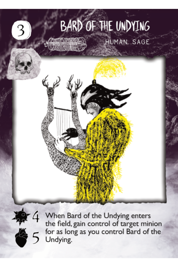 Playing Card: Bard of the Undying
