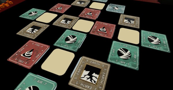 Quartet is an abstract game of collecting sets of 4 Element cards and scoring points.