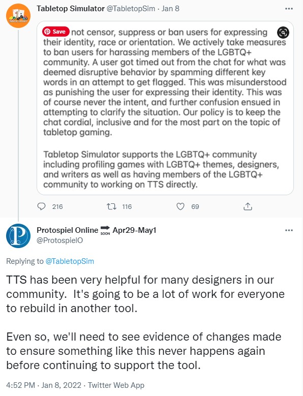 TTS has been very helpful for many designers in our community. It's going to be a lot of work for everyone to rebuild in another tool. Even so, we'll need to see evidence of changes made to ensure something like this never happens again before continuing to support the tool.