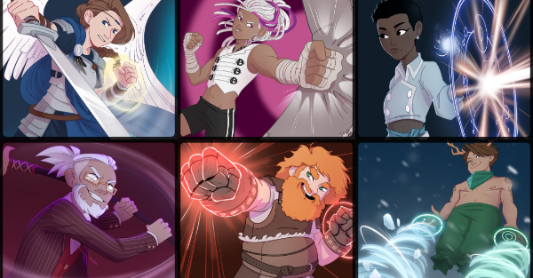 Fight sequence character banner