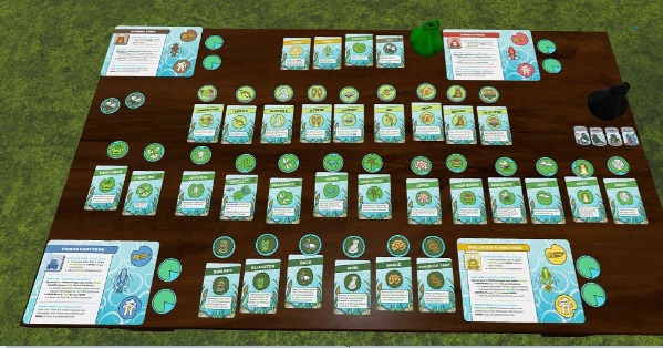 Most of the Cards, Lily Pads, and Frogs found in Lily Hop!