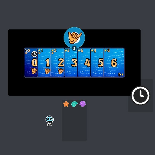 Stoked player hand
