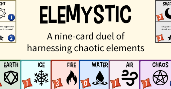 Elemystic promo banner prototype