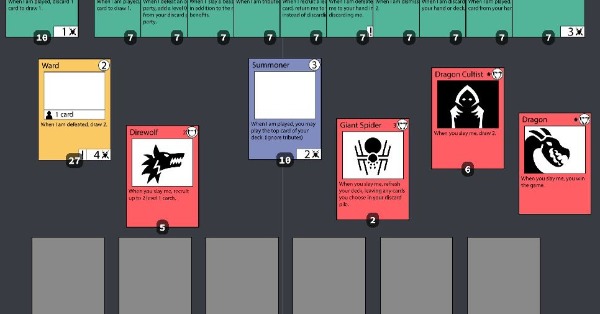 Deckbuilding Game Screentop Prototype