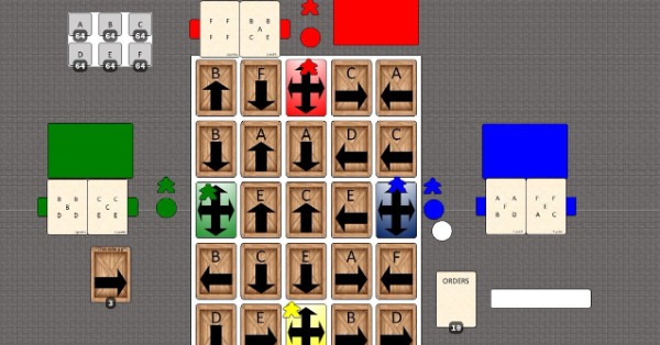 Game setup for 4 players