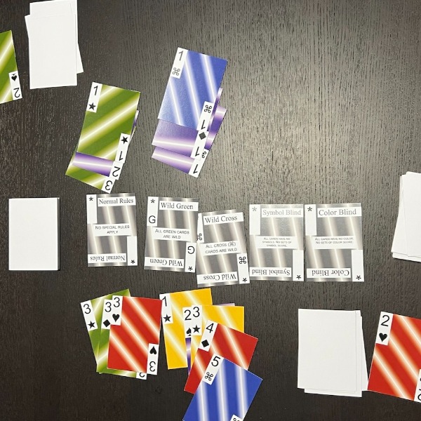 Cards on a black table