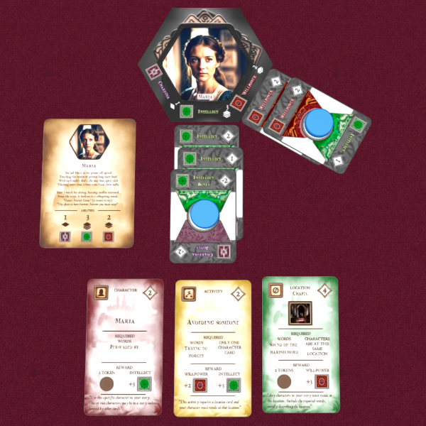 Players use Story cards to create the foundation of their story-telling adventures and to receive rewards for enhancing character abilities.