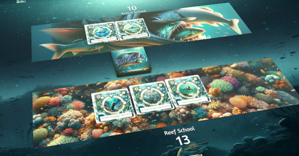 Screenshot of Always a Bigger Fish gameplay.