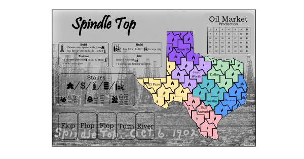 Game board for Spindletop/Know When to Hold 'Em