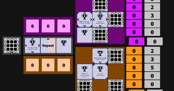 A game of Untitled Grid Game in progress