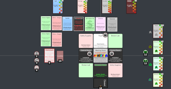 alt win con cards + the map of room tiles