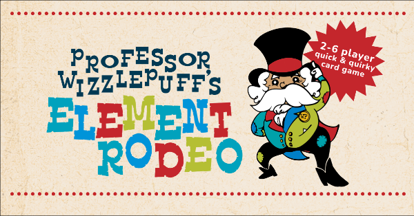 Professor Wizzlepuff's Element Rodeo - A quick and quirky card game for 2-6 players