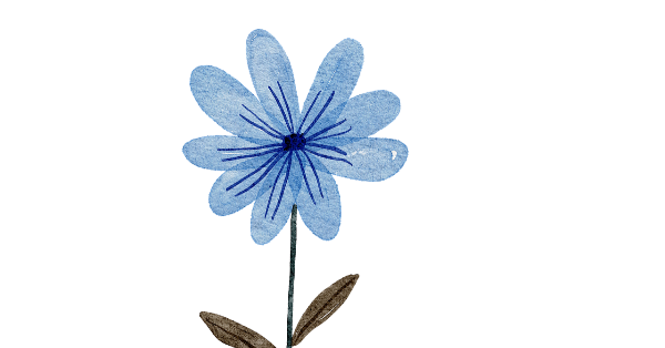 It is a blue somber sad flower