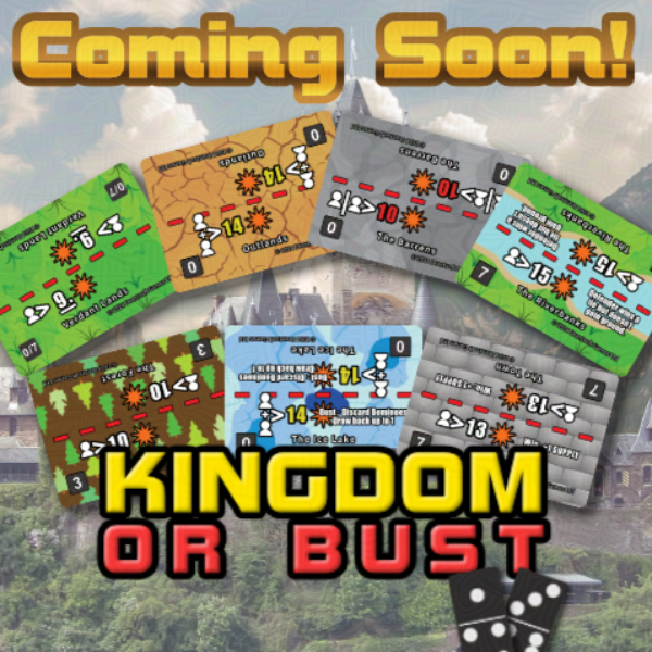 Coming soon! with a selection of cards set against a castle.