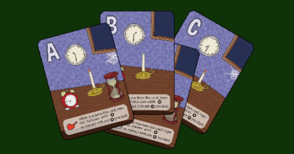 Cards featuring a variety of timepieces.