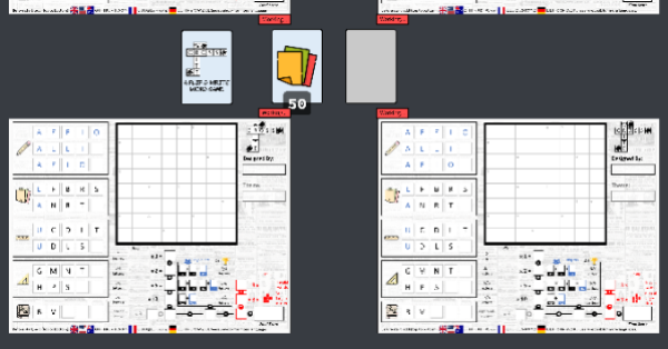 crossword grid card game