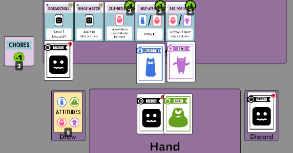 Tableau and deck building card game
