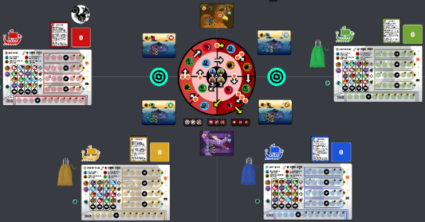 A 4 player setup of Ratatoskr on Screentop.gg