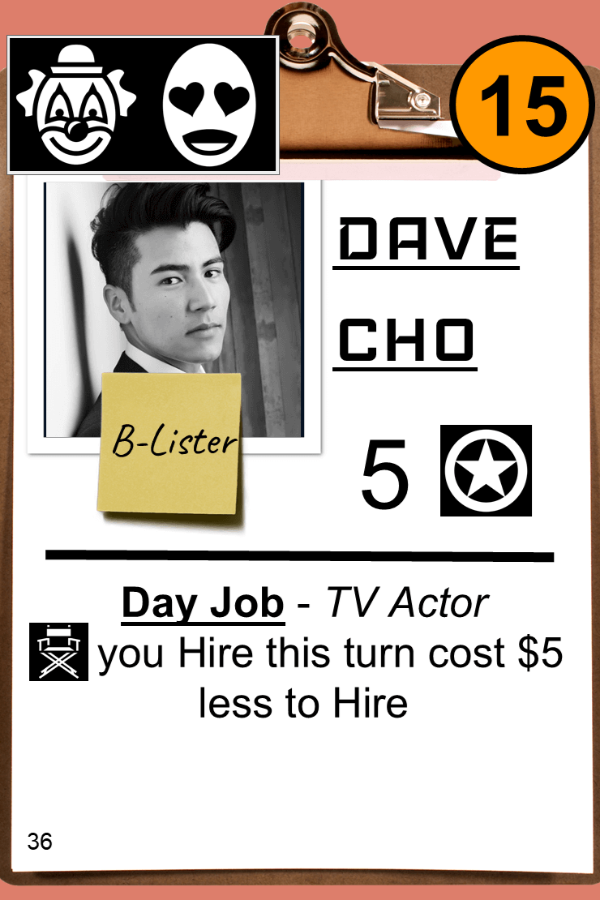 Actor card Dave Cho